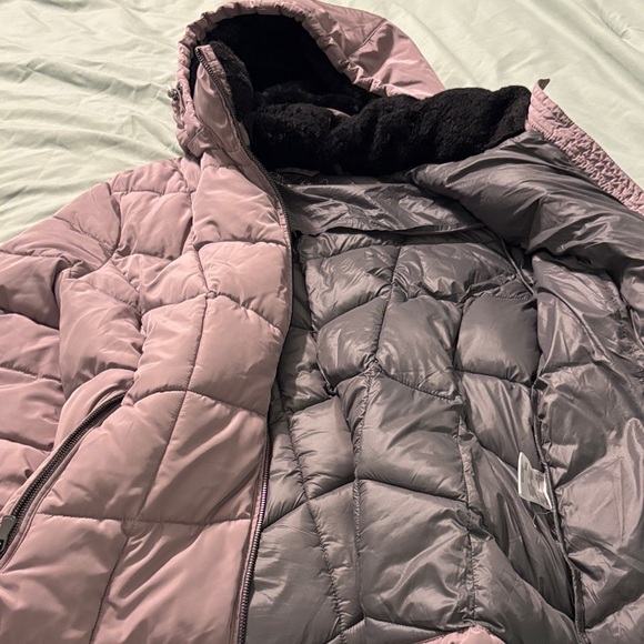 Calvin Klein Women's Puffer Jacket in Mauve - Picture 2 of 11